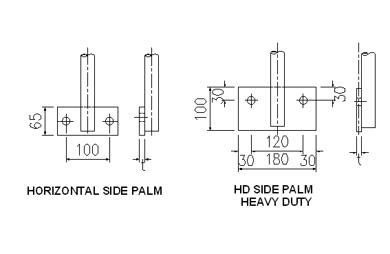 Sketch Horizontal Side Palm