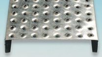 Photo Perforated metal planks - BN open